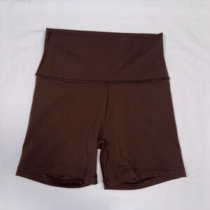 Aritzia Cheeky Hi-Rise 5” Cheeky Bike Shorts Rich Mocha Brown